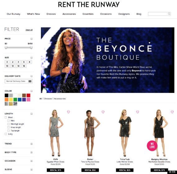 Beyonce launches boutique with rent the runway after H&M bikini campaign 